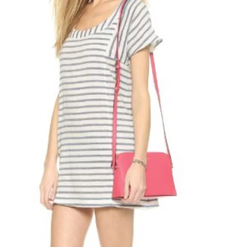 Kate Spade Cedar Street Mandy Coral Perforated Cut Out Flower Crossbody Bag EUC